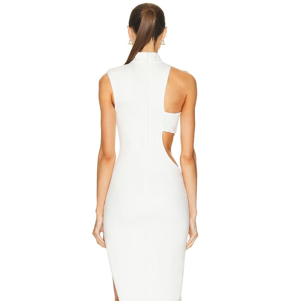 NICHOLAS - Azza Asym Exposed Bra Midi Dress - Picture 6 of 15